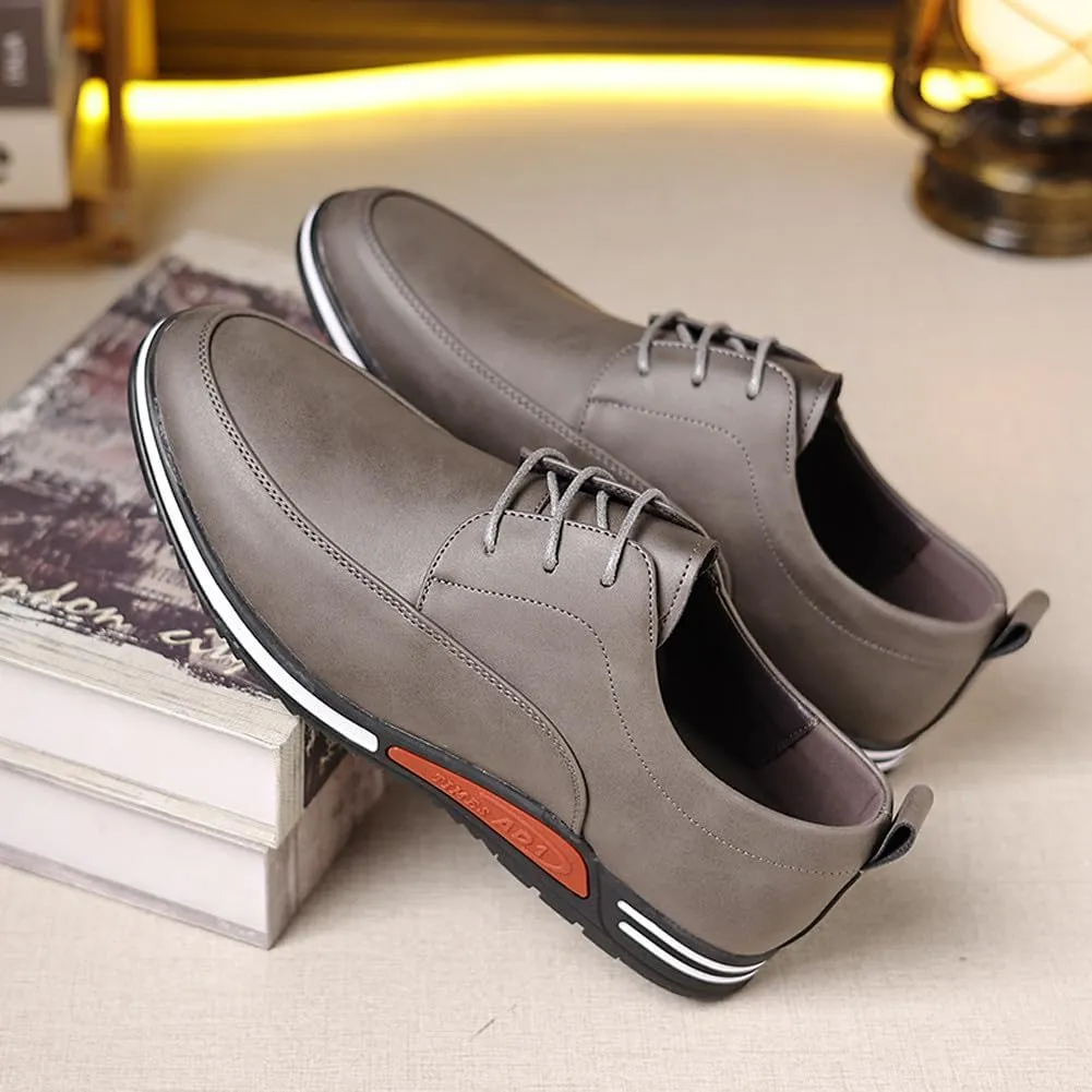 Men's Oxford Shoes Stylish Lace Up Comfortable Casual Walking Business Driving Dress Shoes