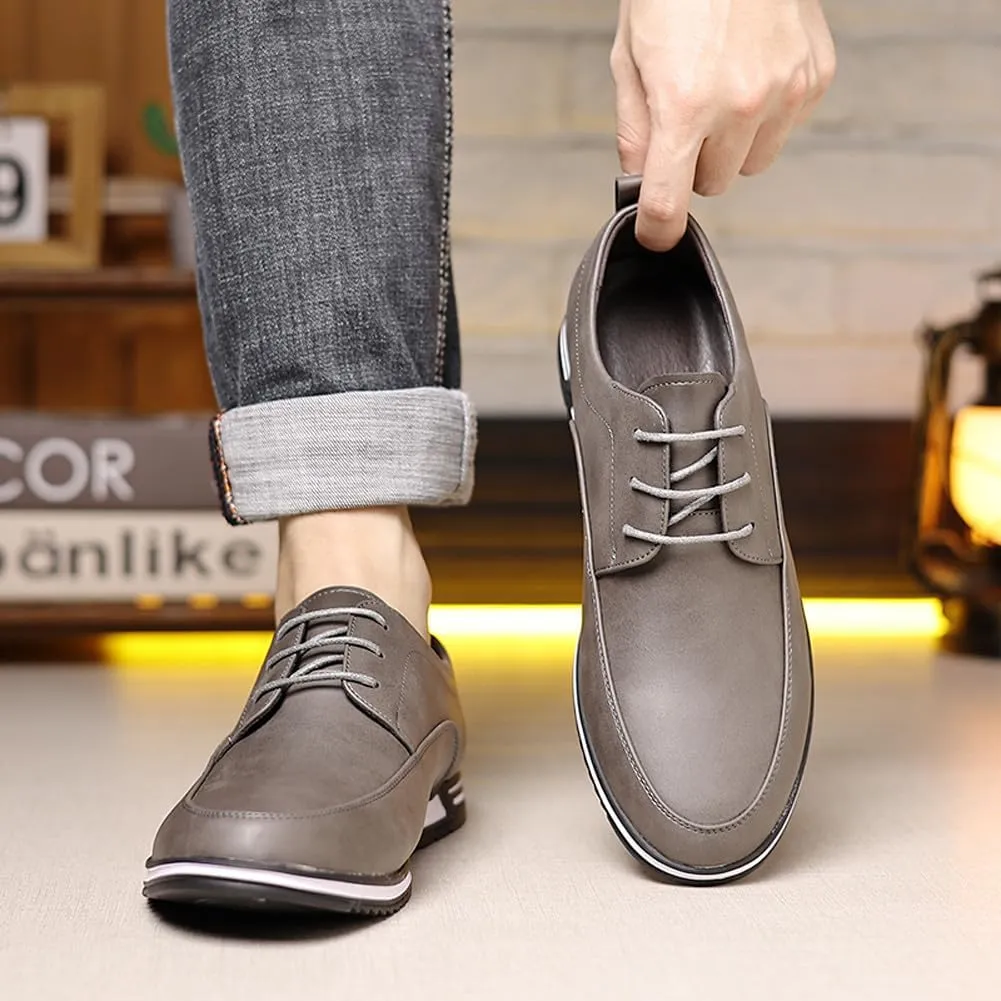Men's Oxford Shoes Stylish Lace Up Comfortable Casual Walking Business Driving Dress Shoes