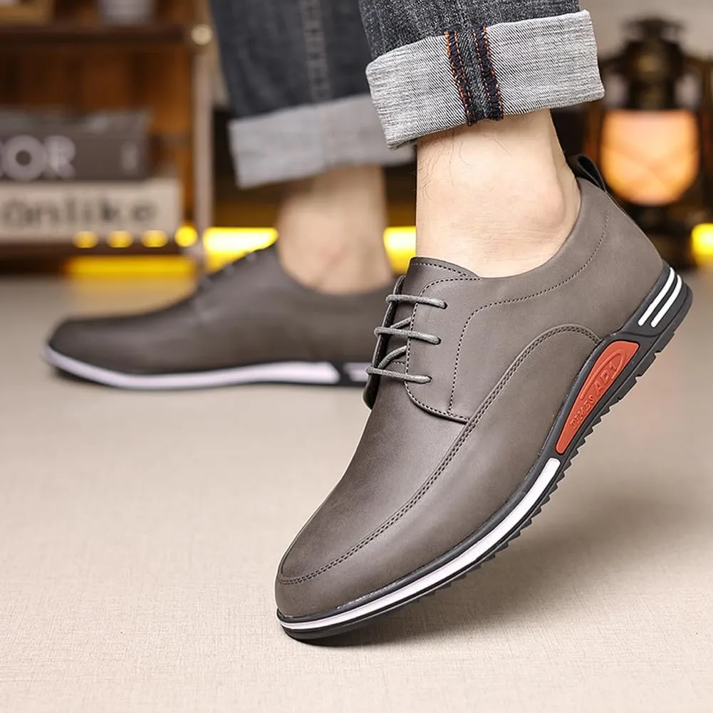 Men's Oxford Shoes Stylish Lace Up Comfortable Casual Walking Business Driving Dress Shoes