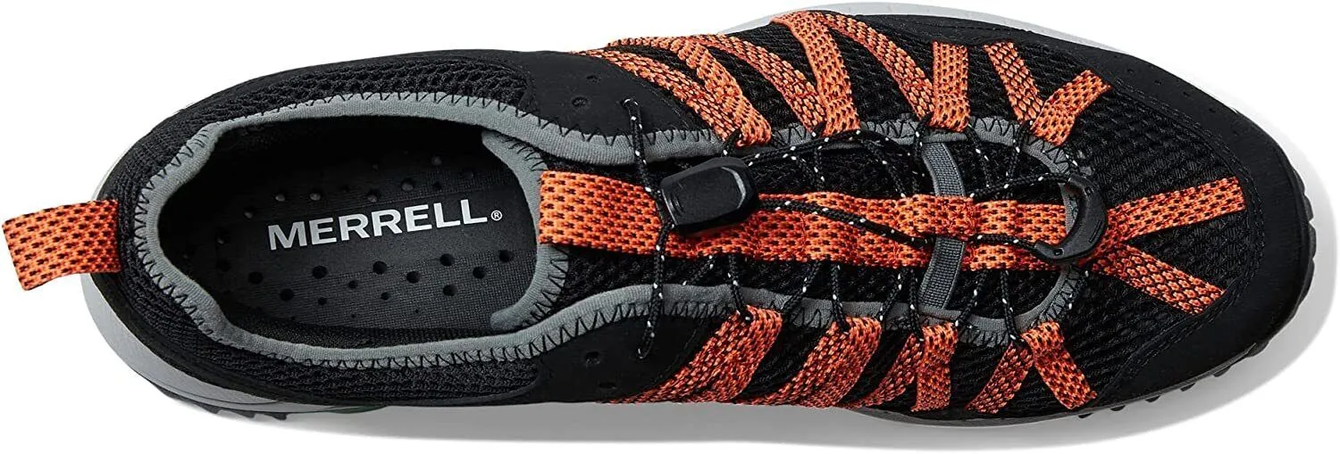 Merrell Men's Wildwood Aerosport Medium Width Black/Tangerine Mesh J067675
