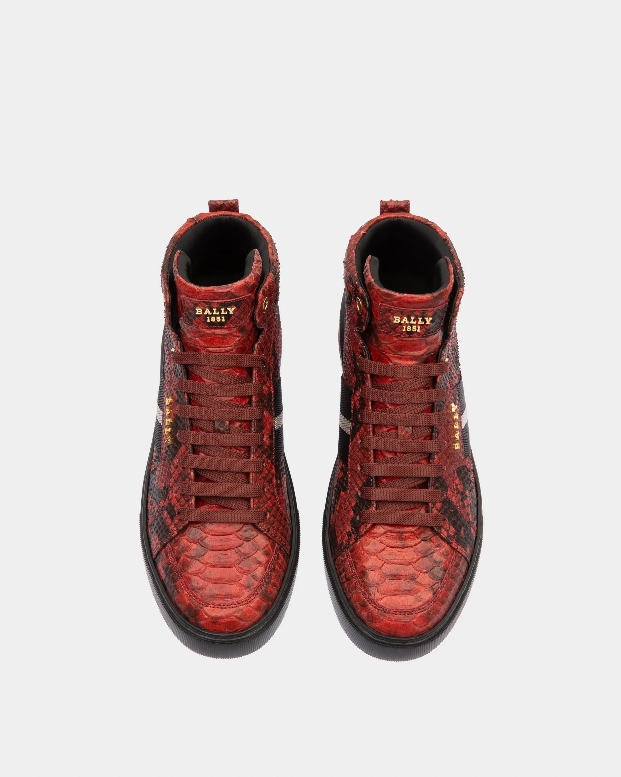 Meson Sneakers In Bally Red Leather