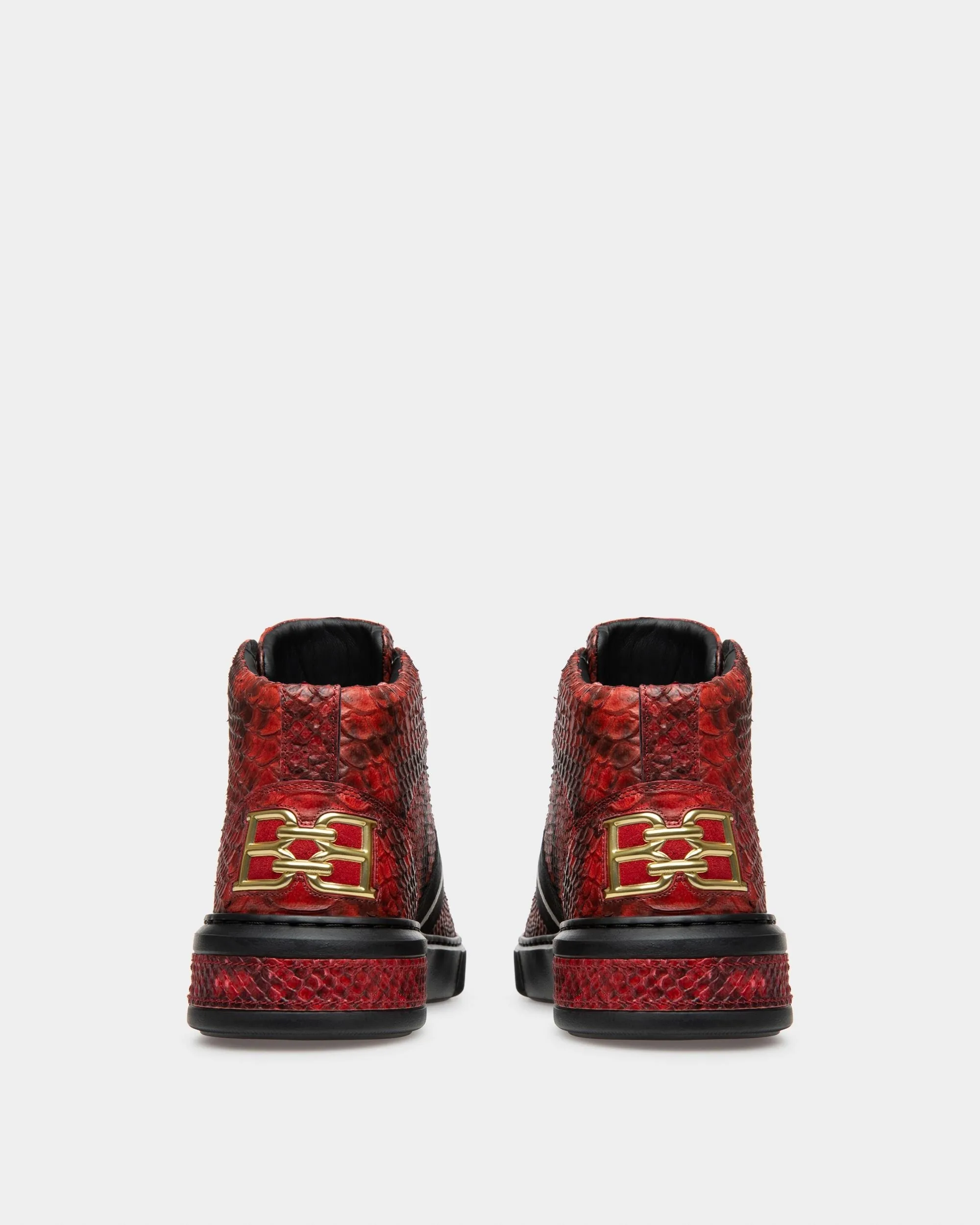 Meson Sneakers In Bally Red Leather