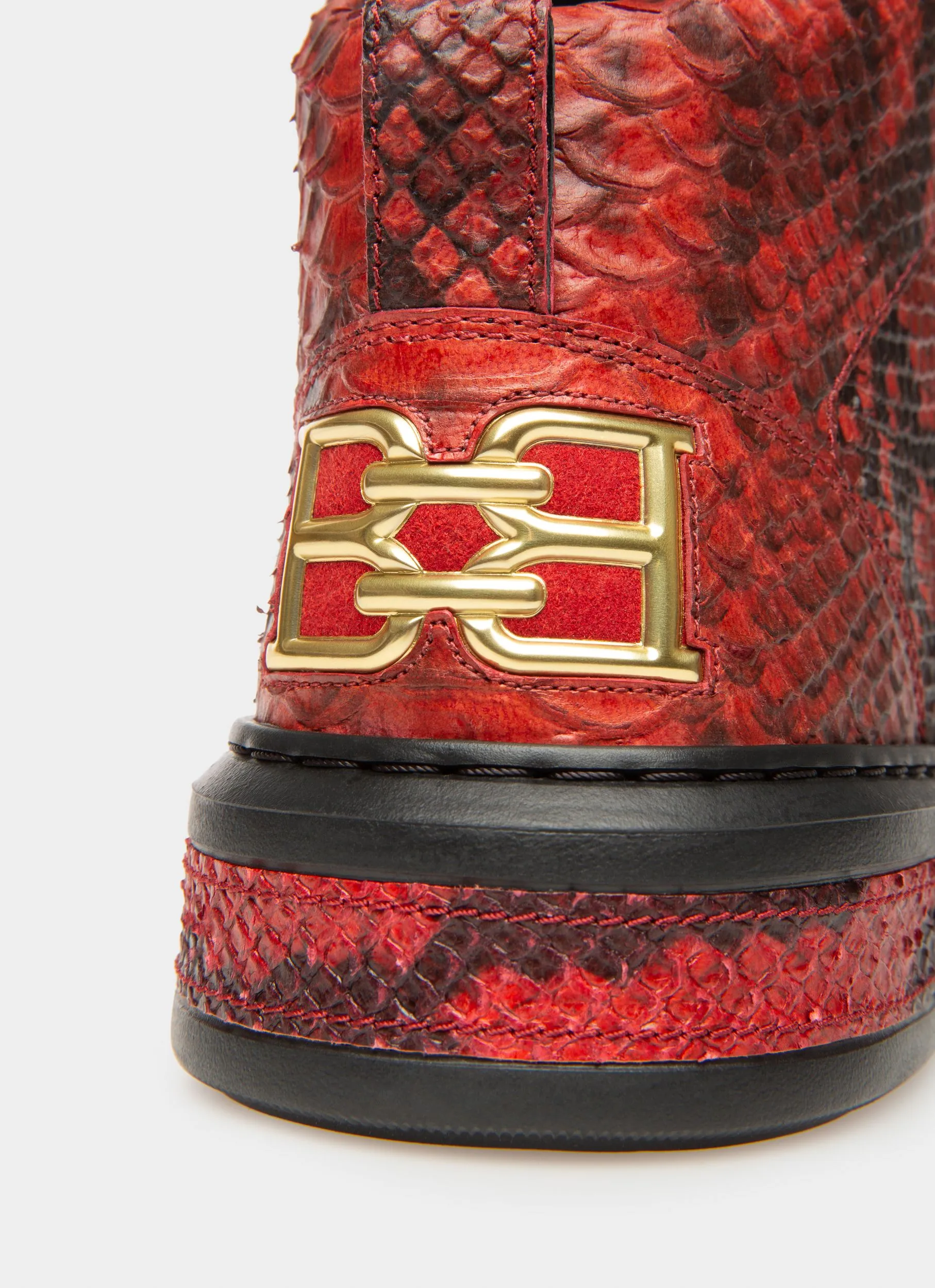 Meson Sneakers In Bally Red Leather