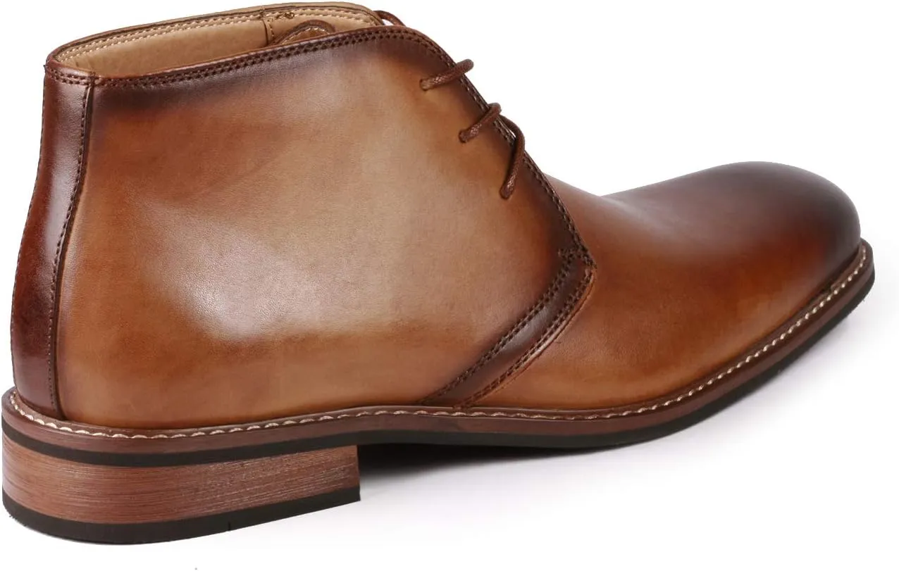 Metrocharm ML-1002 Genuine Leather Men's Lace up Oxford Dress Boots