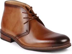 Metrocharm ML-1002 Genuine Leather Men's Lace up Oxford Dress Boots