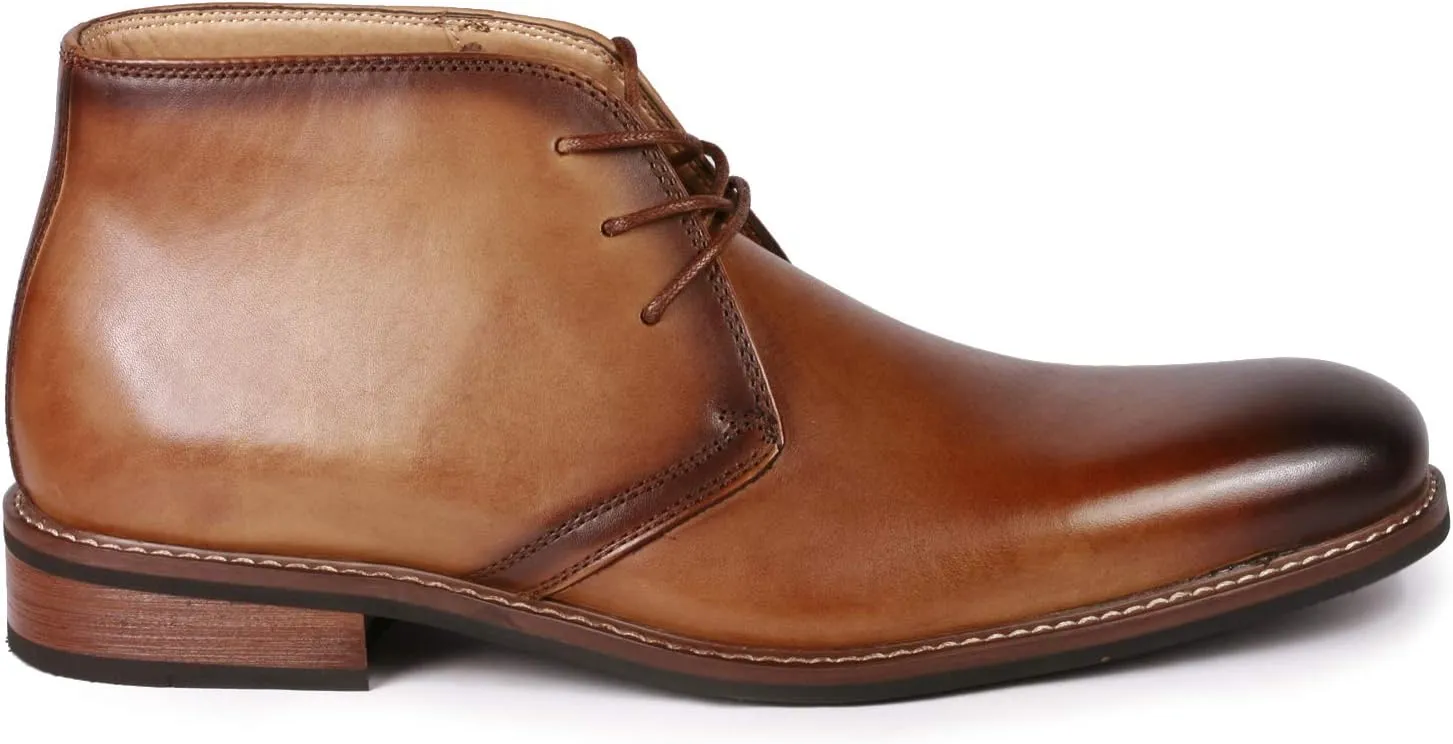 Metrocharm ML-1002 Genuine Leather Men's Lace up Oxford Dress Boots