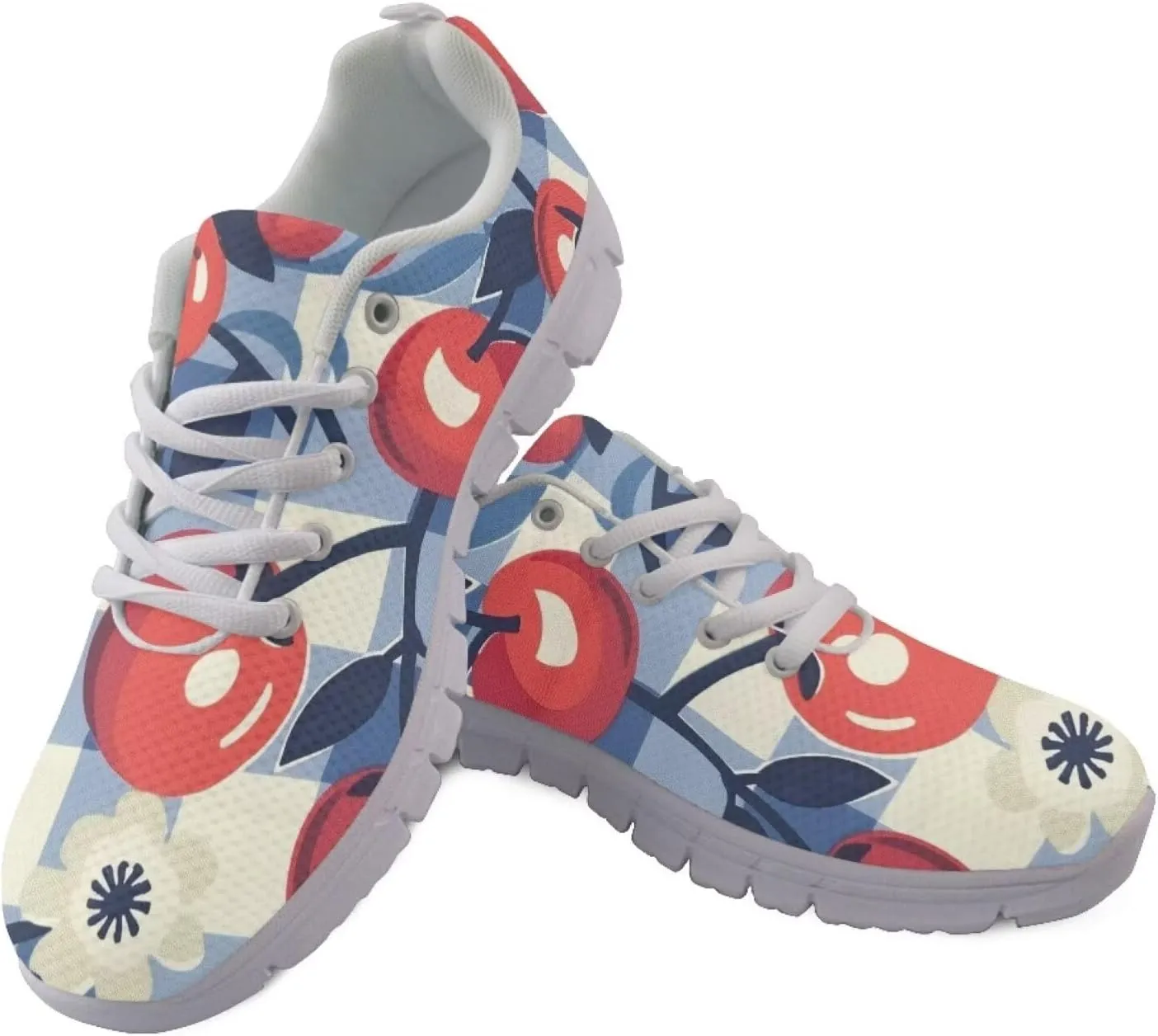 Modysero Shoes for Women Lace Up Tennis Shoes Daily Casual Womens Running Shoes with Mesh Breathable Ladies Footwear