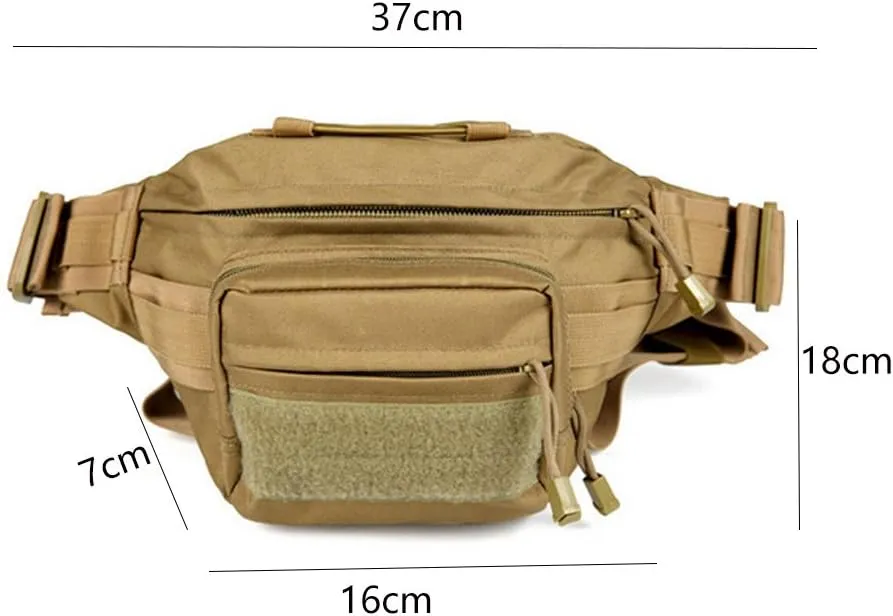 Multifuntional Army Fan Shoulder Bag,Waist Bag,Chest Bag,Tactical Pouch for Outdoor Activities