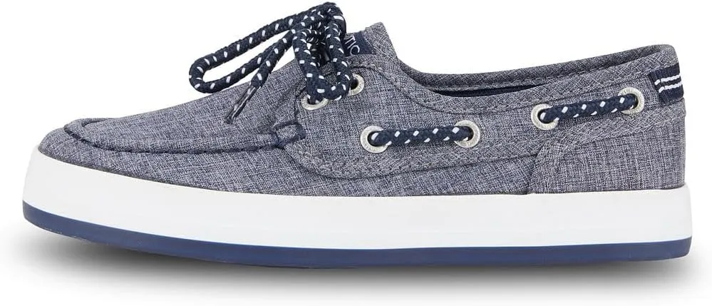 Nautica Kid's Spinnaker Youth Boat Shoe Casual Loafer 2 Eye Lace (Little Kid/Big Kid)