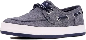 Nautica Kid's Spinnaker Youth Boat Shoe Casual Loafer 2 Eye Lace (Little Kid/Big Kid)