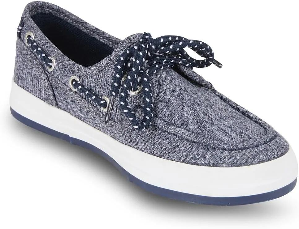 Nautica Kid's Spinnaker Youth Boat Shoe Casual Loafer 2 Eye Lace (Little Kid/Big Kid)