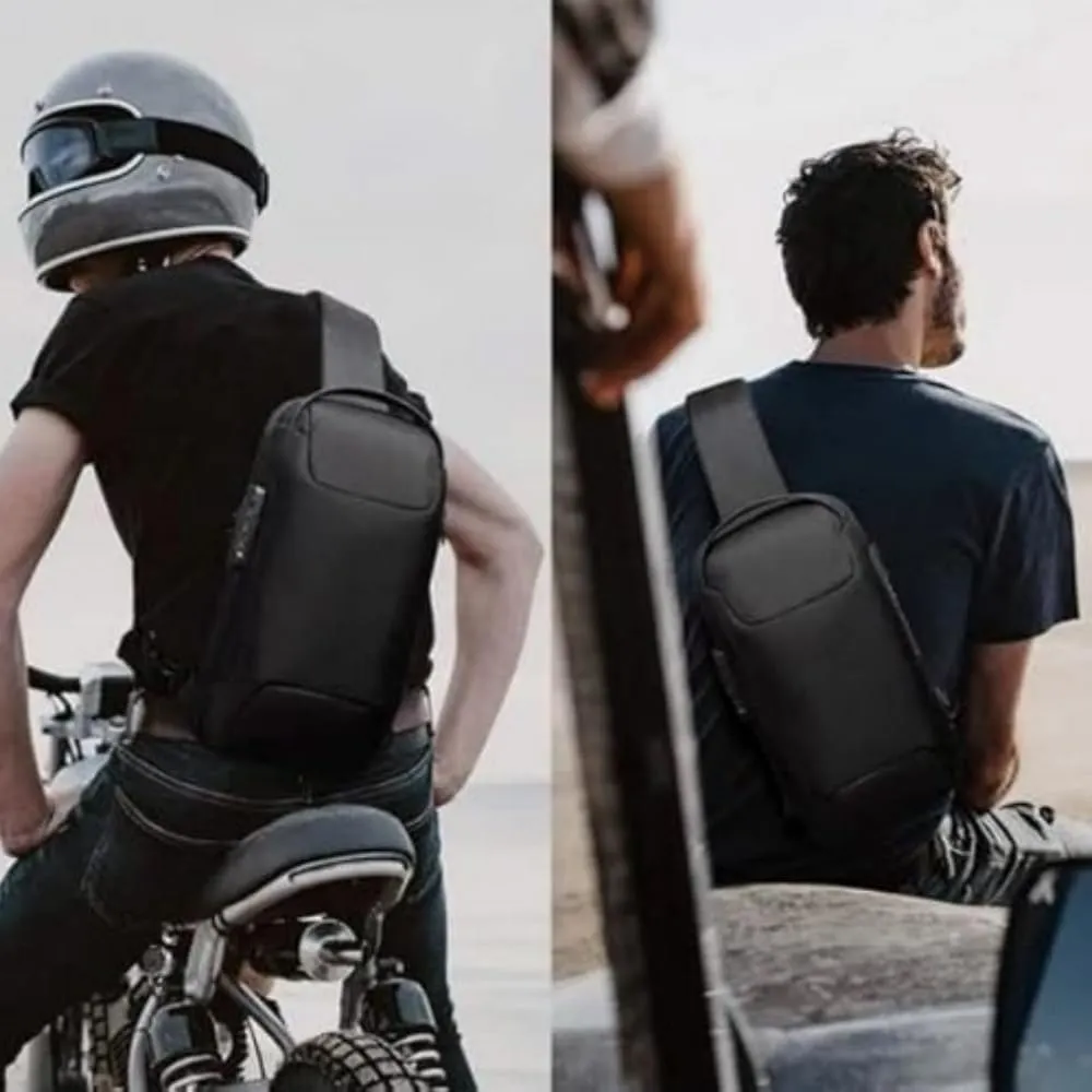 New Carbon Fiber Streamline Anti Theft Sling Bag, Streamline Anti Theft Sling Bag, Waterproof Charging Backpack