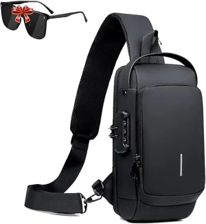 New Carbon Fiber Streamline Anti Theft Sling Bag, Streamline Anti Theft Sling Bag, Waterproof Charging Backpack