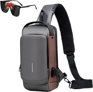 New Carbon Fiber Streamline Anti Theft Sling Bag, Streamline Anti Theft Sling Bag, Waterproof Charging Backpack