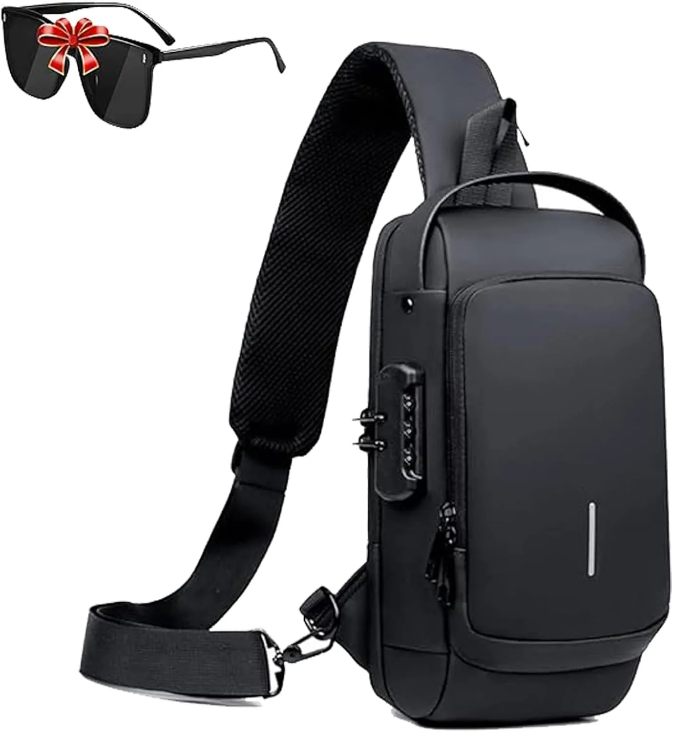 New Carbon Fiber Streamline Anti Theft Sling Bag, Streamline Anti Theft Sling Bag, Waterproof Charging Backpack