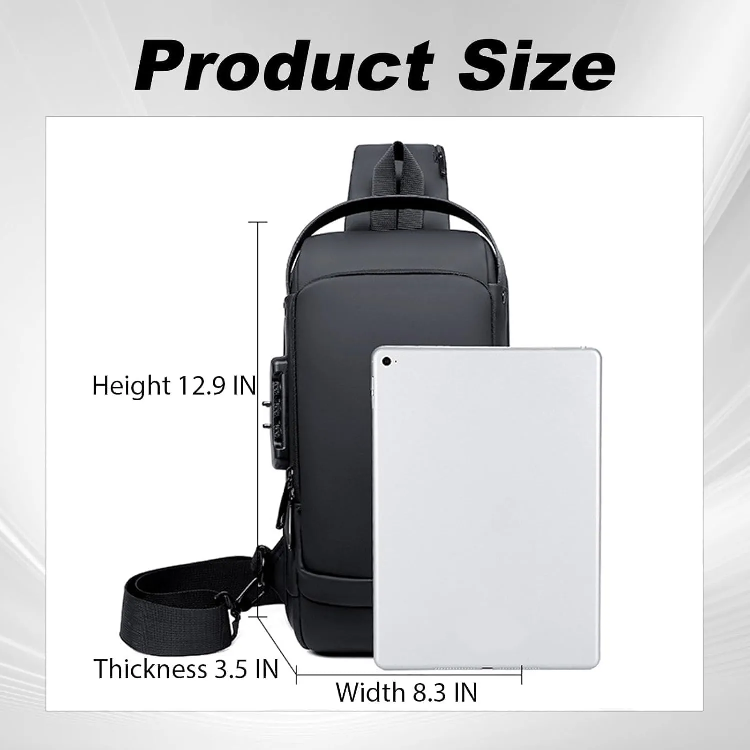 New Carbon Fiber Streamline Anti Theft Sling Bag, Streamline Anti Theft Sling Bag, Waterproof Charging Backpack