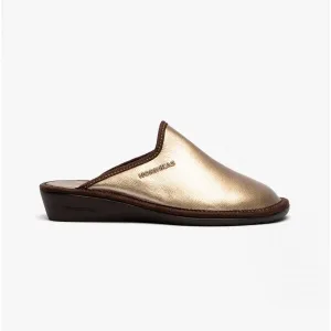 Nordikas 347 (NAPA) Womens Leather Mule Slippers Onyx