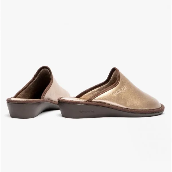 Nordikas 347 (NAPA) Womens Leather Mule Slippers Onyx