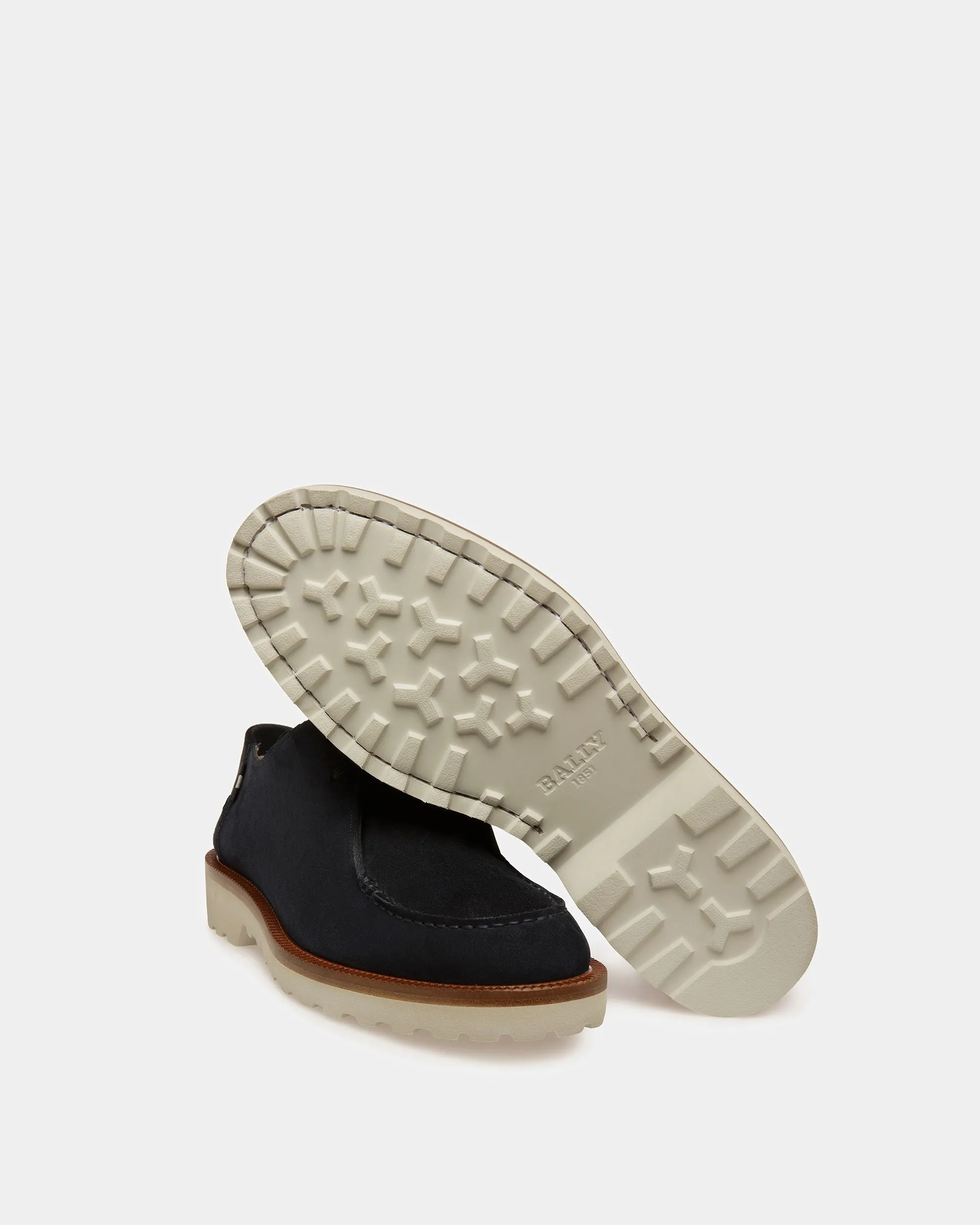 Norest Leather Derby Shoes In Midnight
