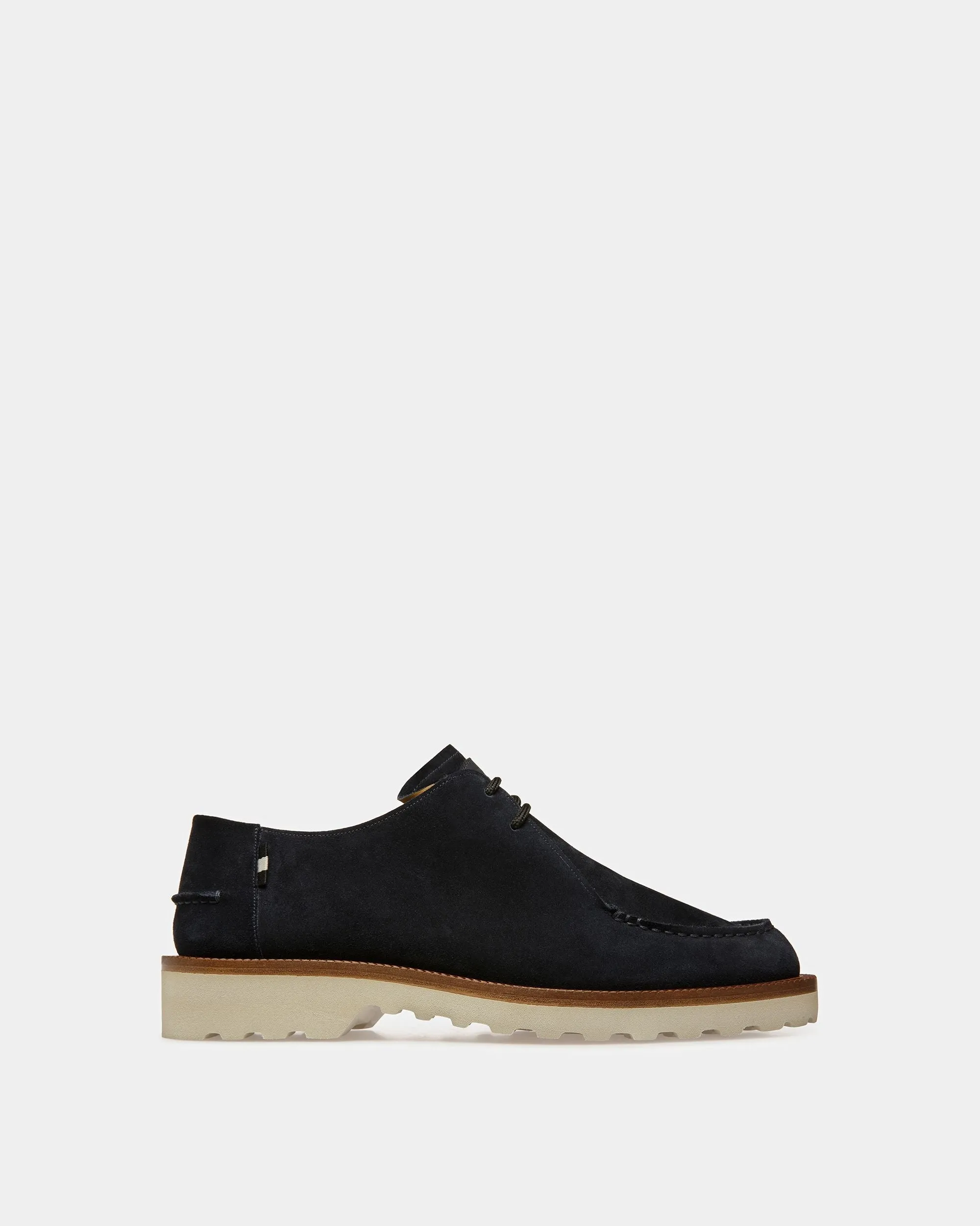 Norest Leather Derby Shoes In Midnight