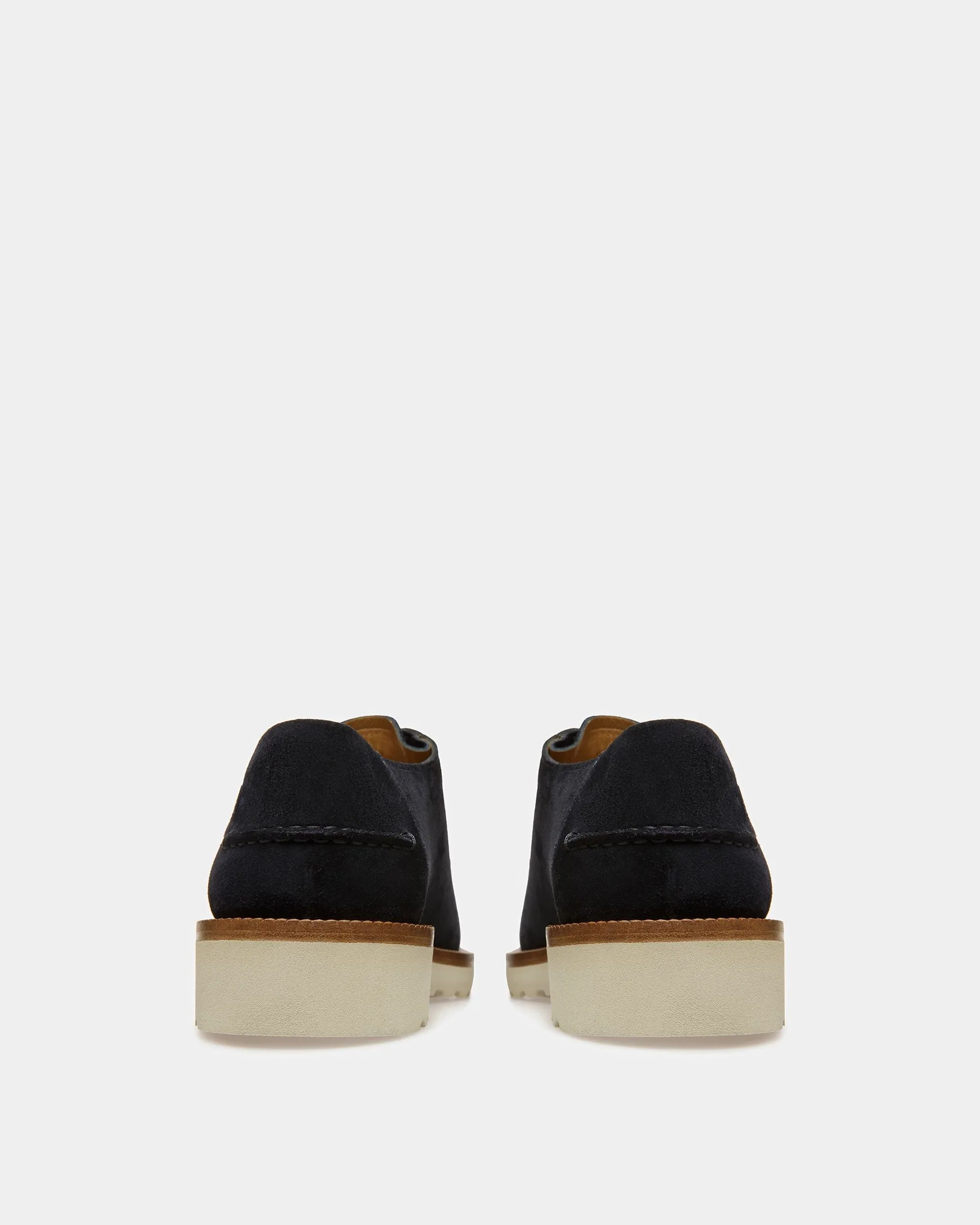 Norest Leather Derby Shoes In Midnight