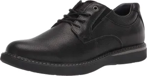 Nunn Bush Men's BAYRIDGE Plain Toe Lightweight Leather LACE-UP Oxford, Black, 9 Wide