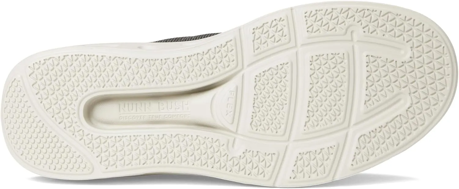 Nunn Bush Men's Ponte Knit Moc Toe Sneakers Hybrid Oxford Casual Lightweight Athletic Style Lace Up