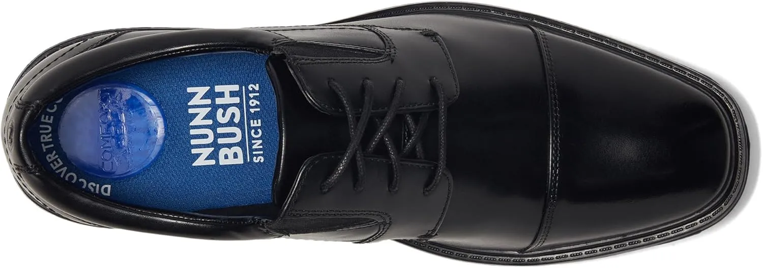 Nunn Bush Men's Stark Cap Toe Oxford Leather Business Formal Derby Dress Casual Lace-up