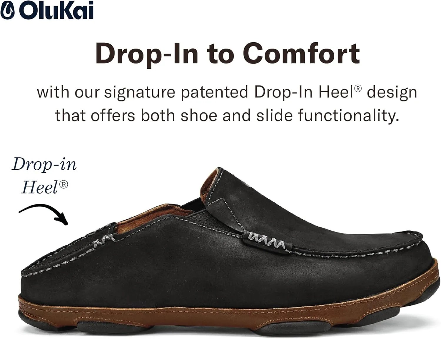OLUKAI Men's Moloa-Nubuck Leather Loafer