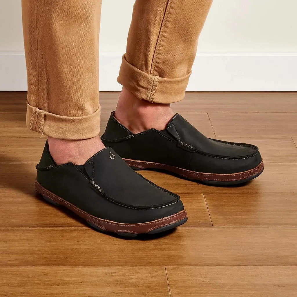 OLUKAI Men's Moloa-Nubuck Leather Loafer