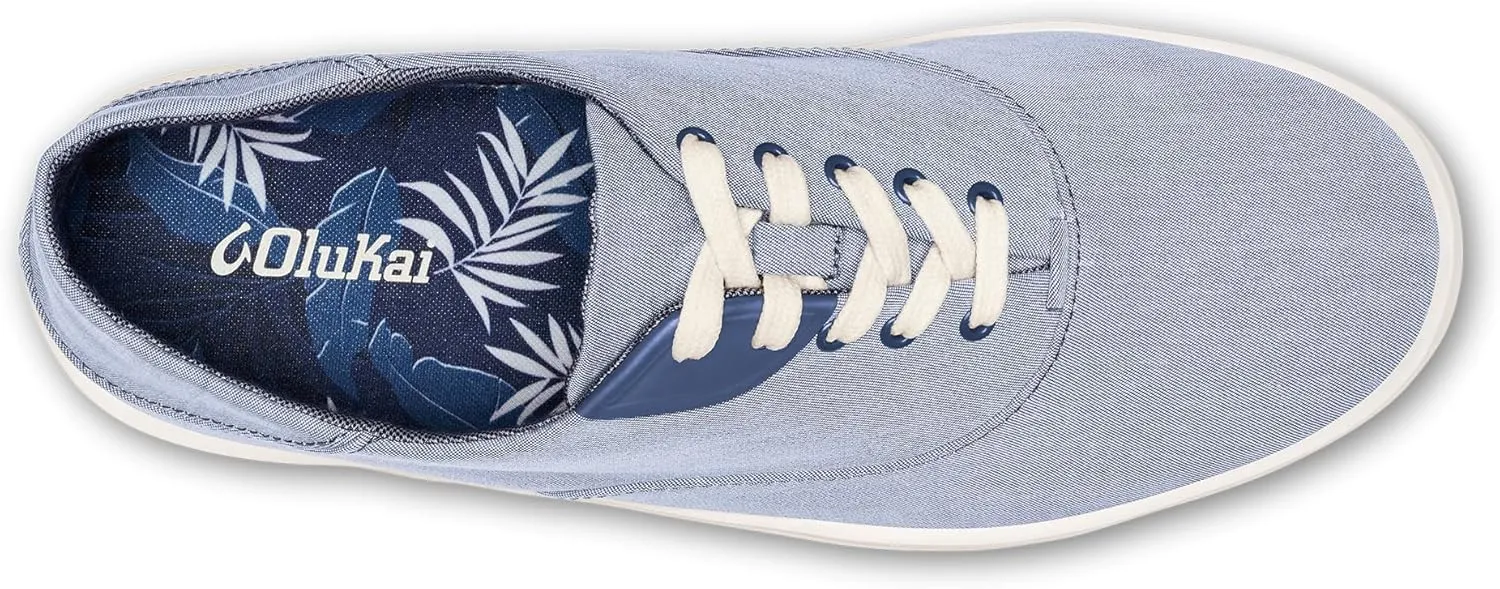 OLUKAI Tradewind Men's Everyday Sneaker, Lightweight Canvas & Classic Lace-Up Design, All-Day Comfort & Support