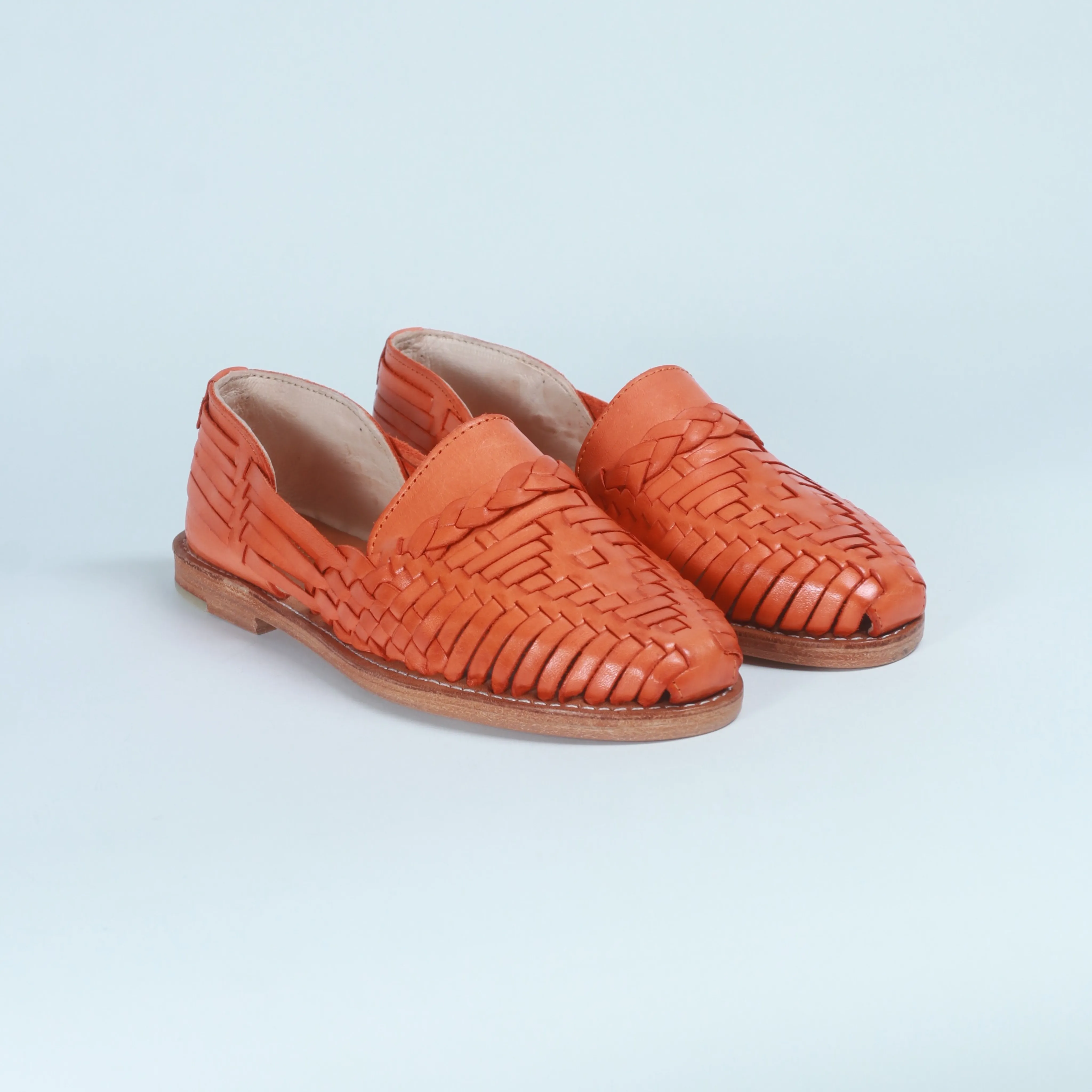 Orange Leather Isabel Loafer