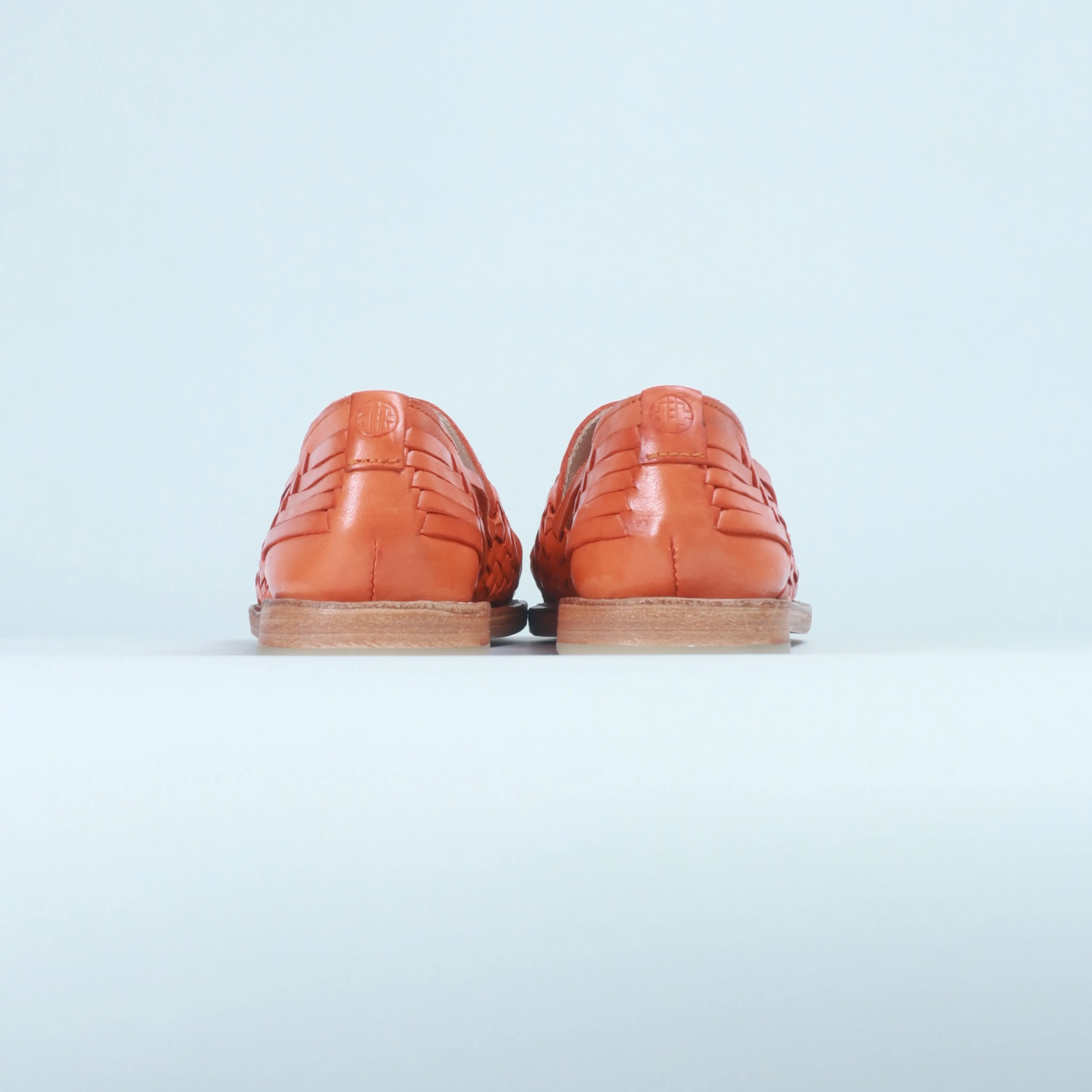 Orange Leather Isabel Loafer