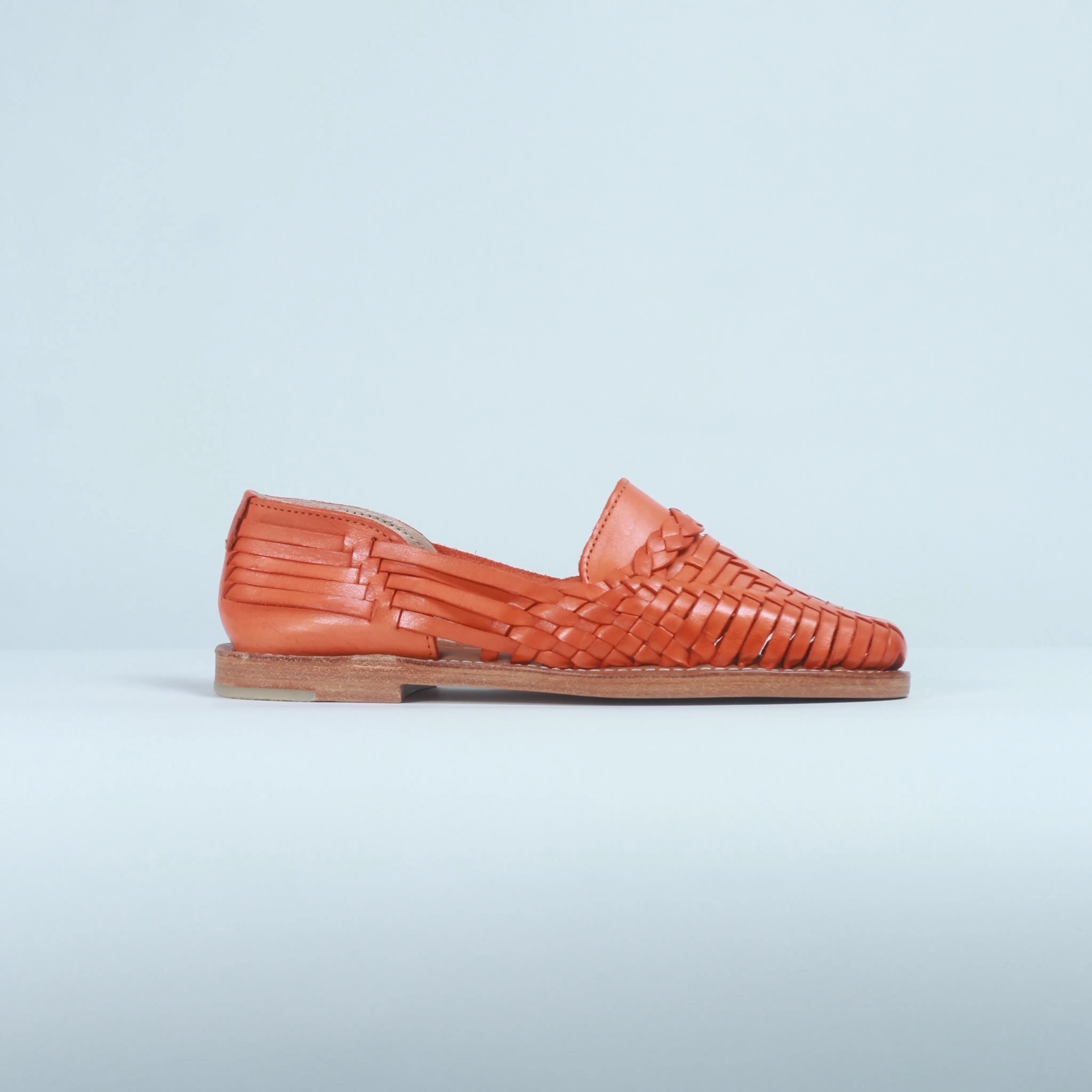 Orange Leather Isabel Loafer
