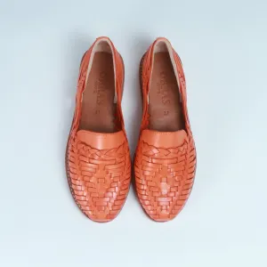 Orange Leather Isabel Loafer