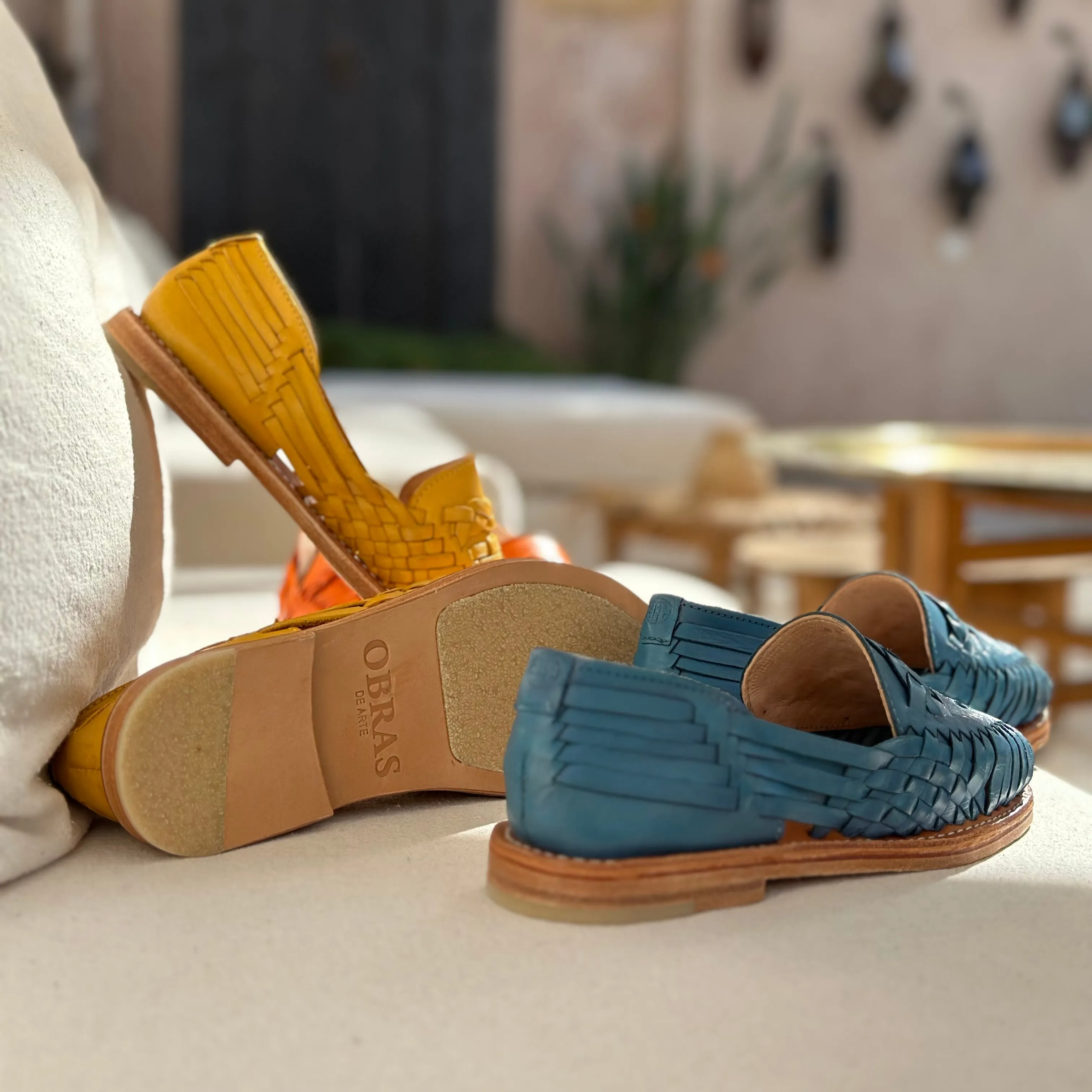 Orange Leather Isabel Loafer