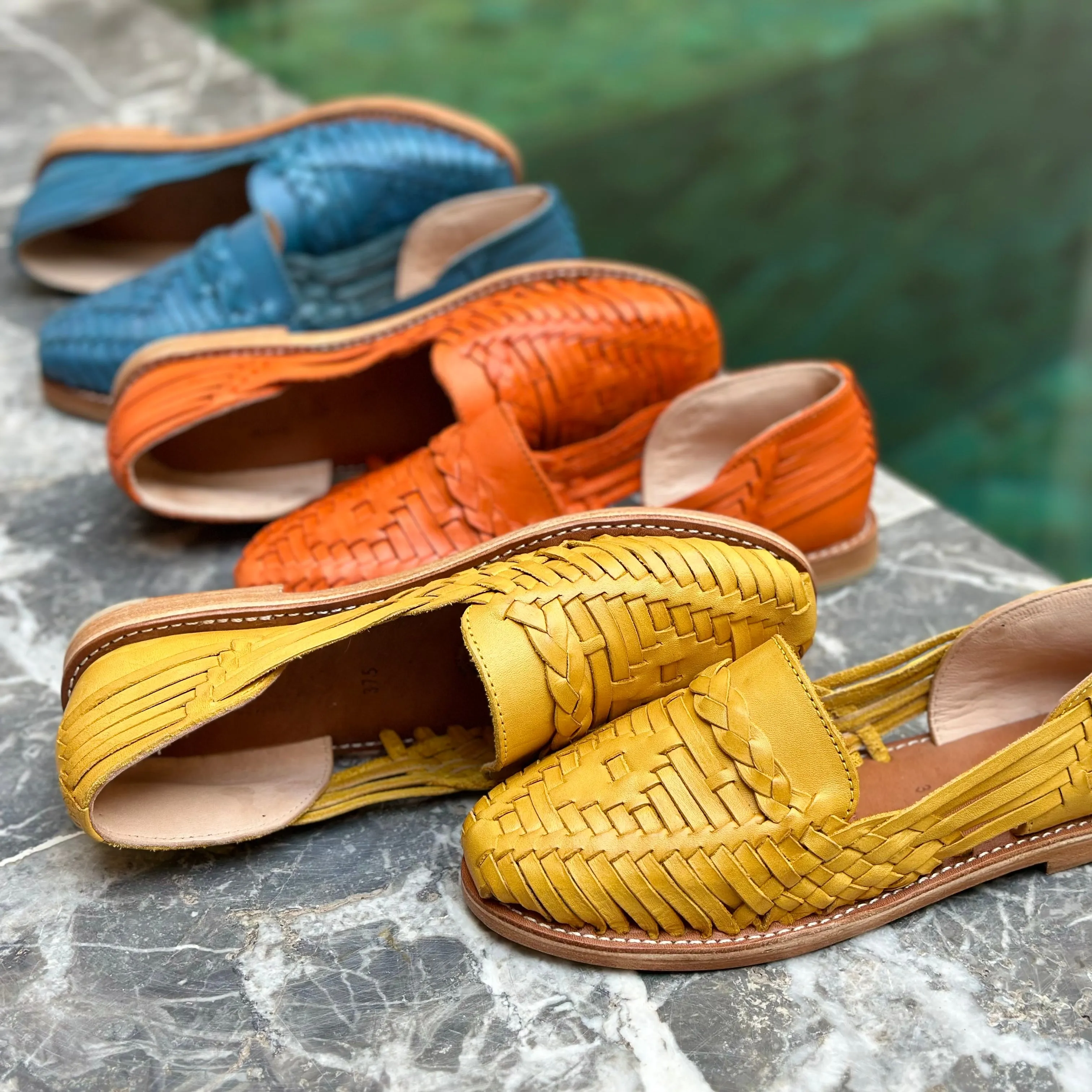 Orange Leather Isabel Loafer