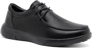 OrthoComfoot Men's Orthopedic Leather Dress Walking Shoes: Casual Plantar Fasciitis Fashion Sneakers with Arch Support, Comfortable Orthotic Business Work Oxfords for Foot and Heel Pain Relief