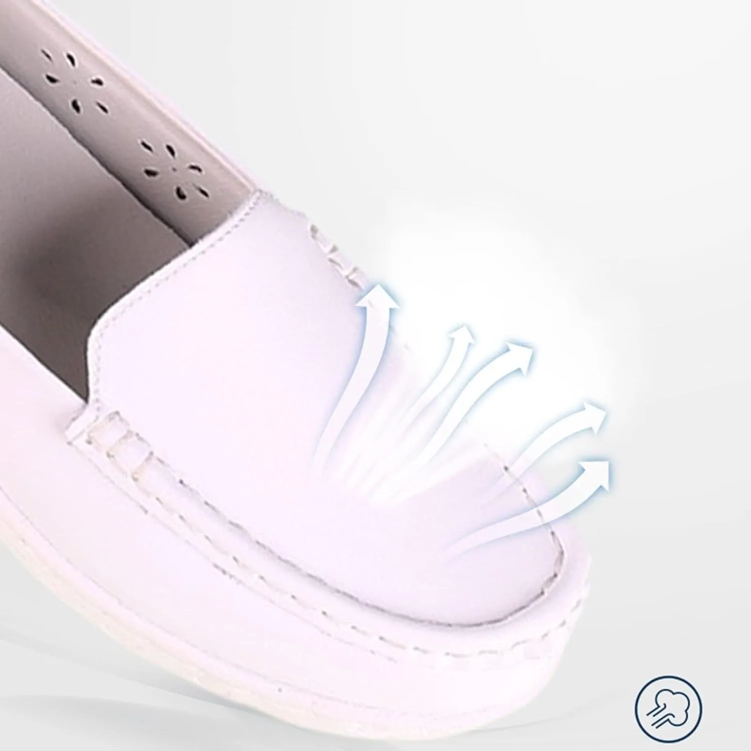Orthopedic Nursing Shoes for Women with Arch Support,Professional Lightweight Healthcare Nurse Shoes,Comfortable Breathable Loafer Waterproof Work Shoes,EVA Air Cushion