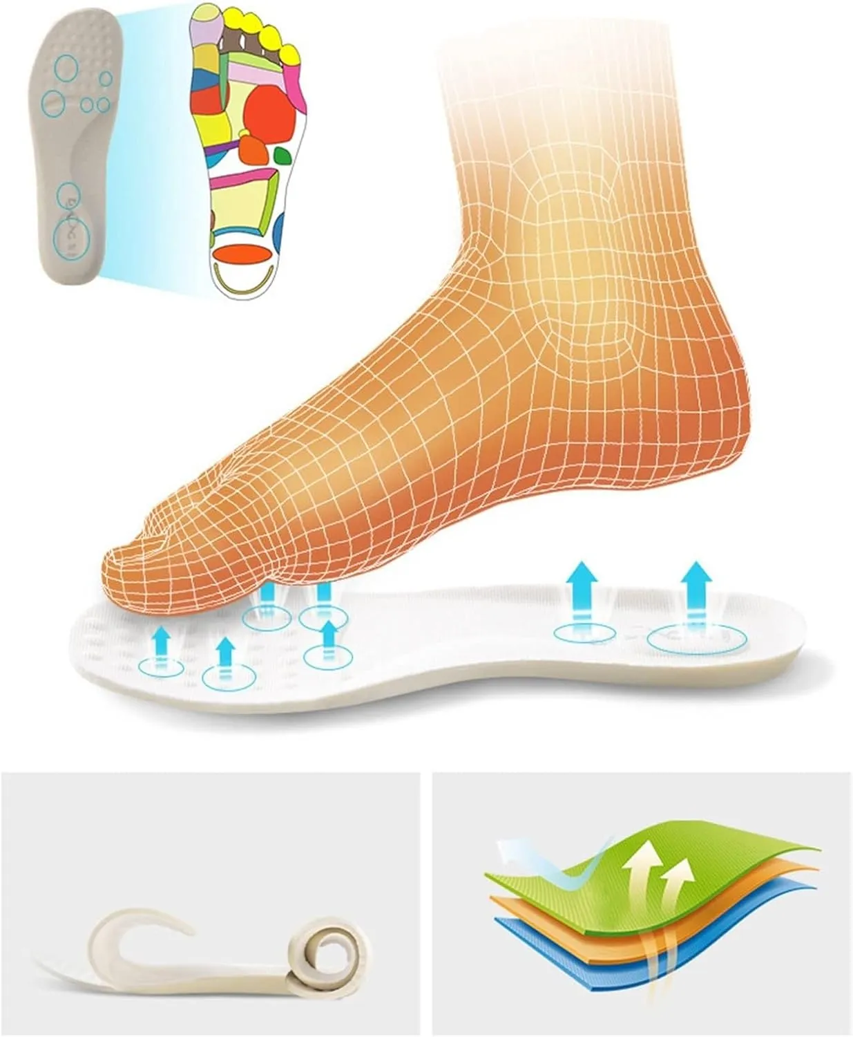 Orthopedic Nursing Shoes for Women with Arch Support,Professional Lightweight Healthcare Nurse Shoes,Comfortable Breathable Loafer Waterproof Work Shoes,EVA Air Cushion