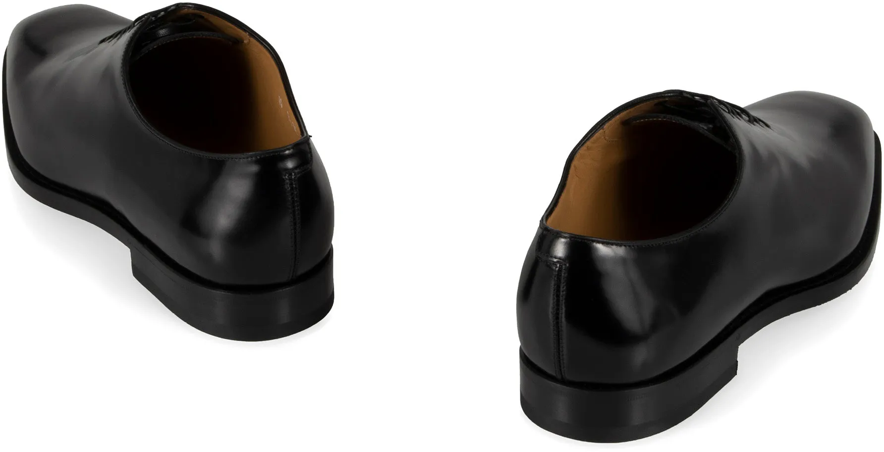 Oxford leather lace-up shoes