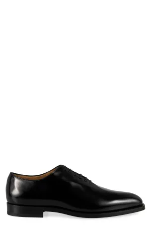 Oxford leather lace-up shoes