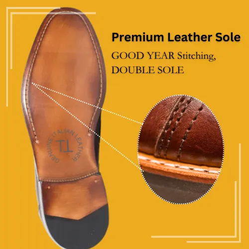 OZIEL Premium Oxford Crafted in Hand Patina Leather
