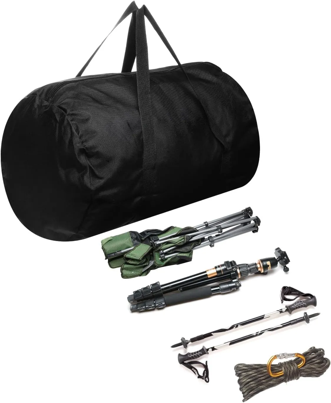 PATIKIL Folding Camping Chair Replacement Bag 17.7" x 11.8", Portable Camping Storage Tent Bag with Handle Strap for Outdoor Camping Hiking Travel, Black