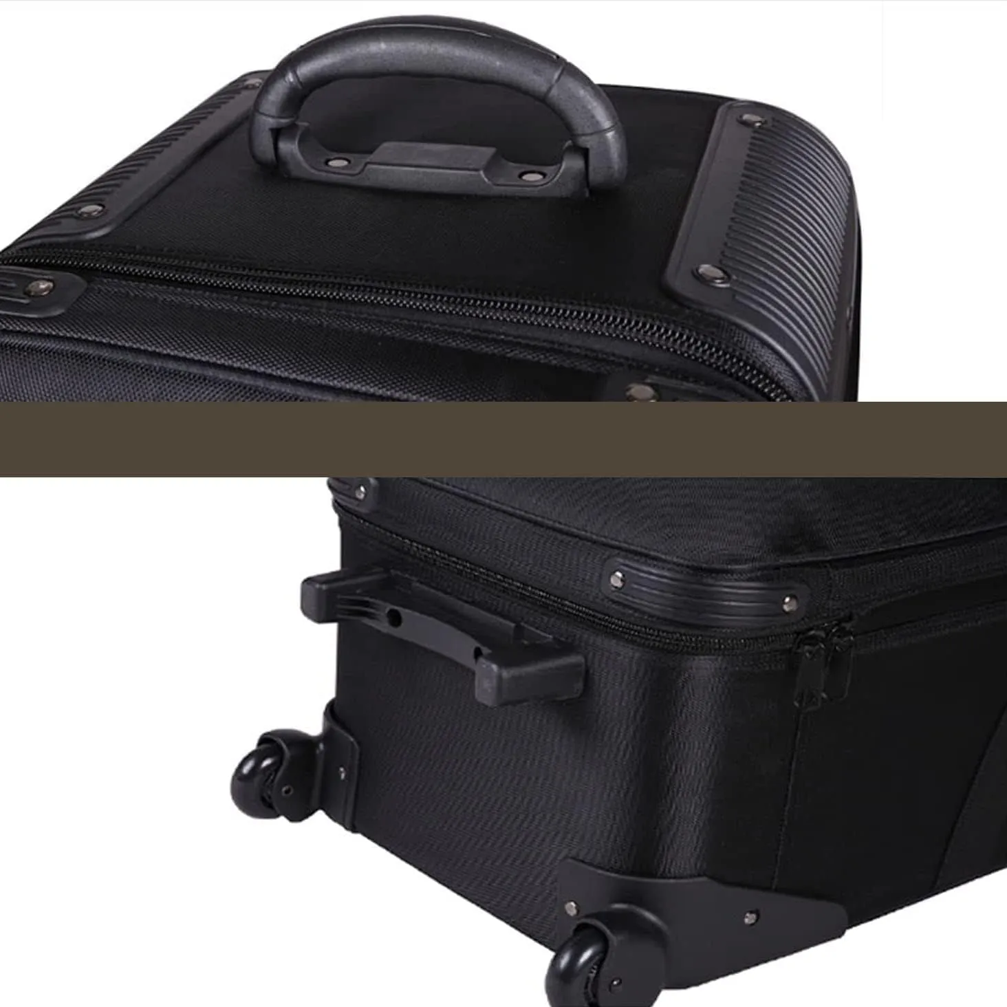 Photo Studio Equipment Trolley Case - Carrying Roller Bag with Padded Compartment and Wheels for Light Stand, Tripod, Strobe Light - Photographic Equipment Accessories