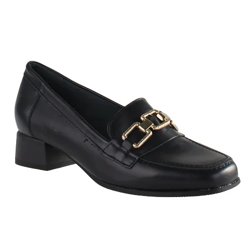 Pitillos  Block Heeled Loafers - 5770 - Navy