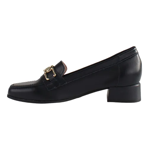 Pitillos  Block Heeled Loafers - 5770 - Navy