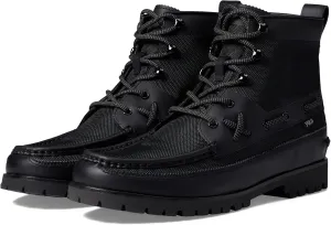 Polo Ralph Lauren Men's Ranger Mid Leather & Oxford Sneaker Boot Fashion, Black, 11.5