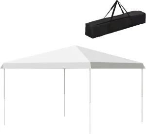 Pop Up Canopy Tent,Instant Sun Shelter,Tents for Parties,Height Adjustable with Wheeled Carry Bag for Outdoor,Garden,Patio,Parties,White