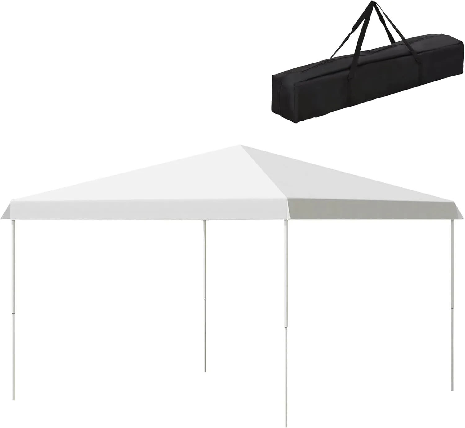 Pop Up Canopy Tent,Instant Sun Shelter,Tents for Parties,Height Adjustable with Wheeled Carry Bag for Outdoor,Garden,Patio,Parties,White